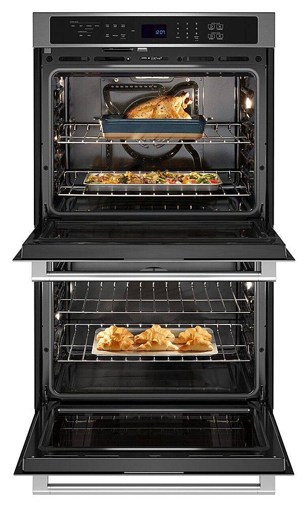 Alt View 13. Maytag - 27" Built-In Electric Convection Double Wall Oven with Air Fry - Stainless Steel.