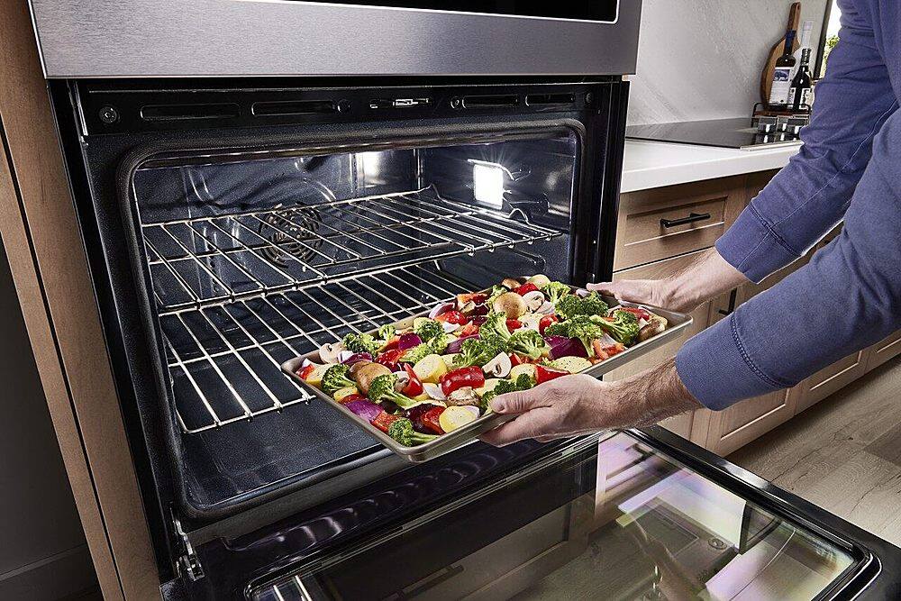 Alt View 16. Maytag - 27" Built-In Electric Convection Double Wall Oven with Air Fry - Stainless Steel.