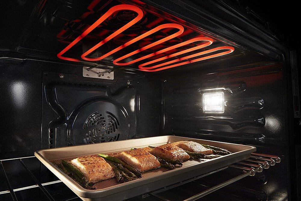 Alt View 17. Maytag - 27" Built-In Electric Convection Double Wall Oven with Air Fry - Stainless Steel.