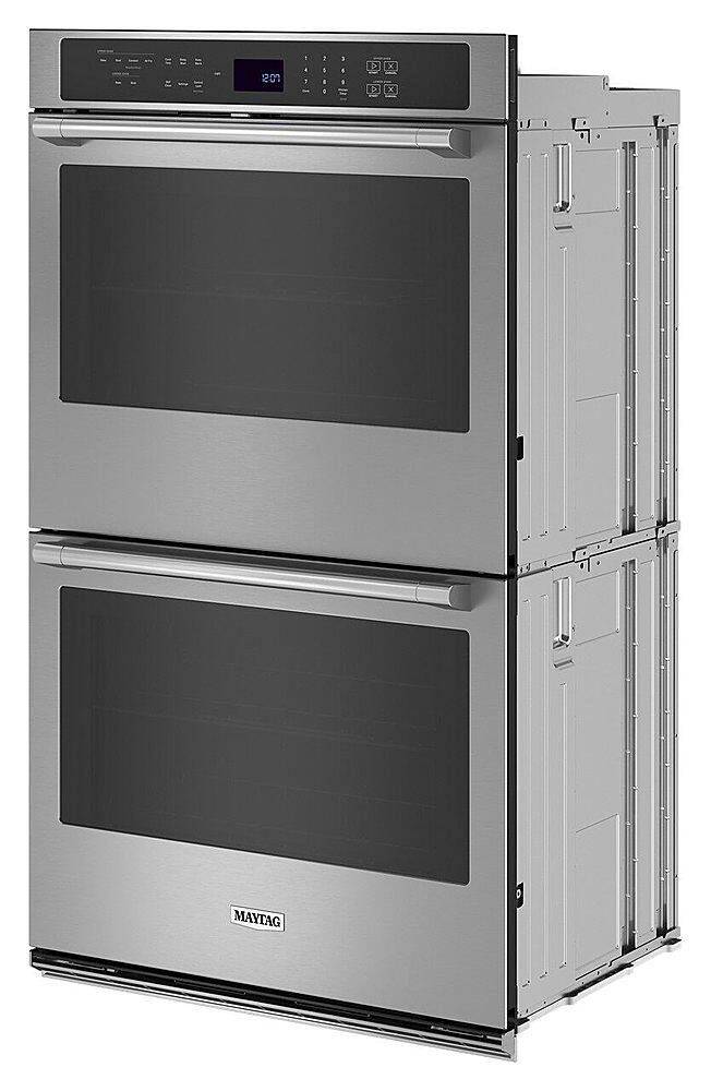 Alt View 1. Maytag - 27" Built-In Electric Convection Double Wall Oven with Air Fry - Stainless Steel.