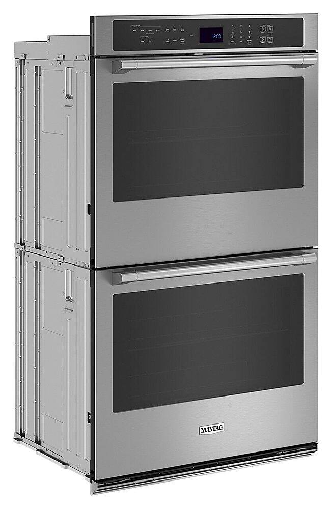Alt View 2. Maytag - 27" Built-In Electric Convection Double Wall Oven with Air Fry - Stainless Steel.