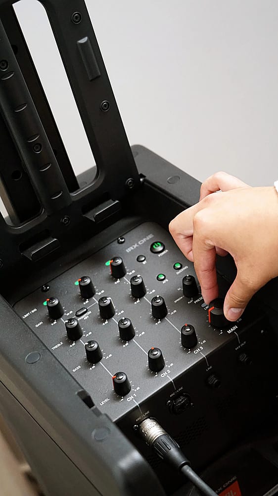 Alt View 11. JBL - IRX ONE All-In-One Portable Bluetooth Line Array Speaker System with 3-Channel Mixer - Black.