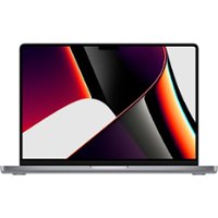 Apple MacBook Pro 14" Certified Refurbished - M1 Pro chip - 8CPU/14GPU with 16GB Memory - 512GB SSD (2021) - Gray - Front_Zoom