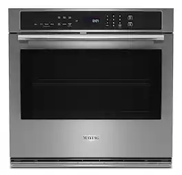 Maytag - 27" Built-In Single Electric Convection Wall Oven with Air Fry - Stainless Steel
