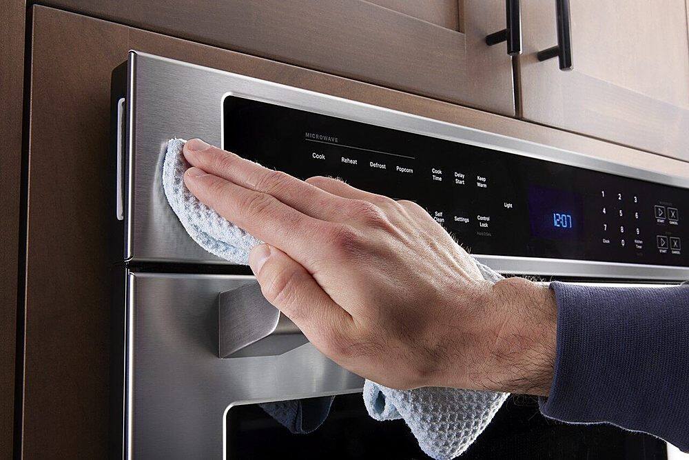 Alt View 15. Maytag - 27" Built-In Single Electric Convection Wall Oven with Air Fry - Stainless Steel.