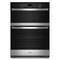Whirlpool - 30" Built-In Electric Combination Wall Oven with Adjustable Self-Clean Cycle - Stainless Steel - Front_Zoom