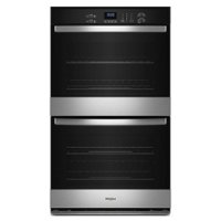 Whirlpool - 30" Electric Double Wall Oven with Adjustable Self-Clean Cycle - Stainless Steel - Front_Zoom