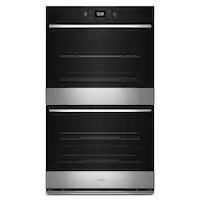 Whirlpool - 30" Smart Built-In Electric Convection Double Wall Oven with Air Fry - Stainless Steel - Front_Zoom