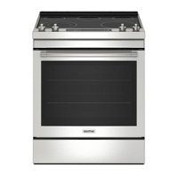 Maytag - 6.4 Cu. Ft. Slide-In Electric Range with Air Fry - Stainless Steel - Front_Zoom