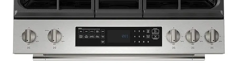 Alt View 14. Maytag - 6.4 Cu. Ft. Freestanding Gas Range with Air Fry - Stainless Steel.