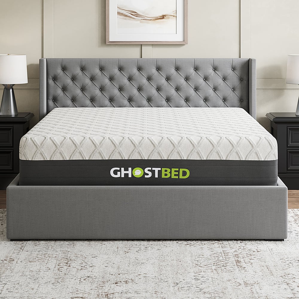 GhostBed 14” Gel Memory Foam Mattress Queen White GB14FP50 Best Buy