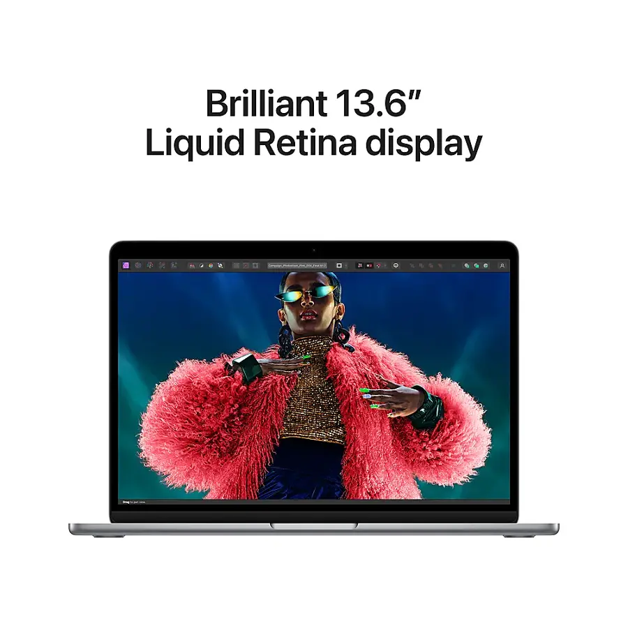 Brilliant 13.6" Liquid Retina display.