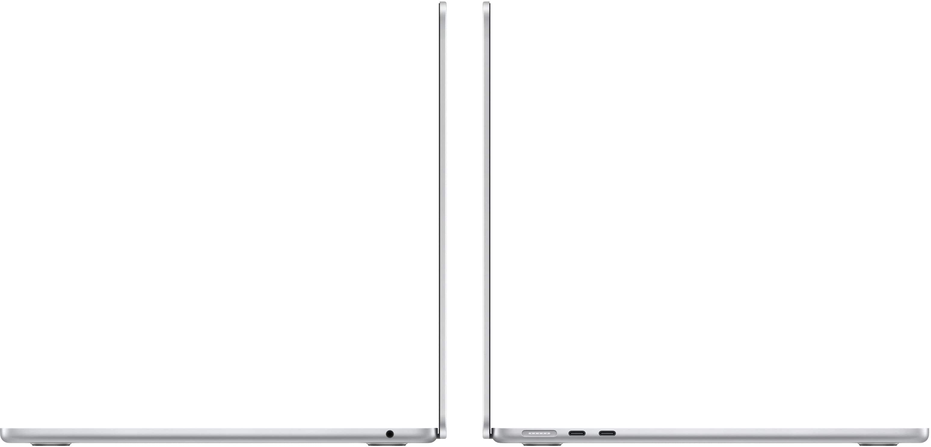 Left. Apple - MacBook Air 13-inch Laptop - M3 chip - 8GB Memory - 256GB SSD - Silver.