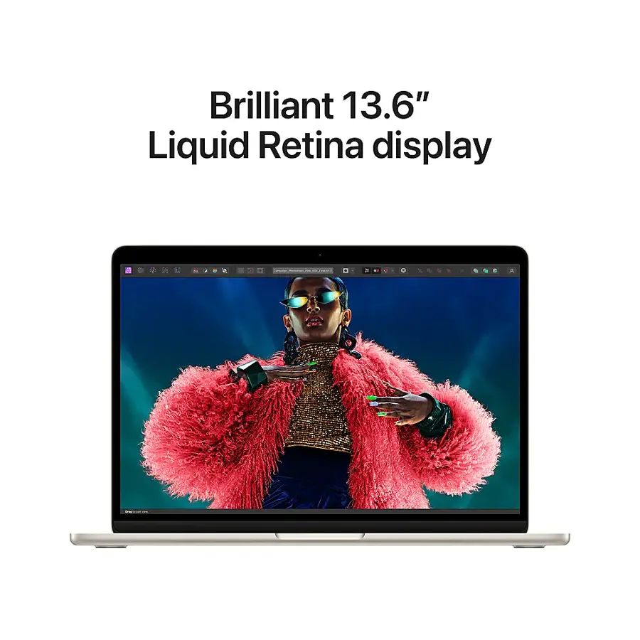 Brilliant 13.6" Liquid Retina display.