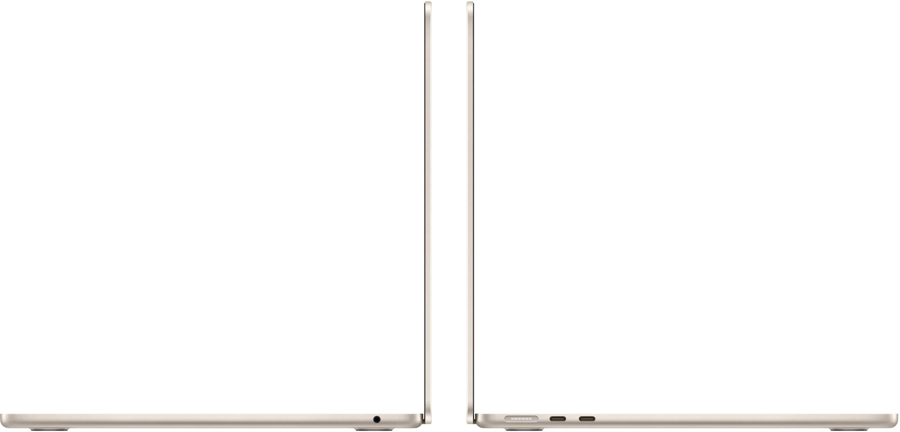 Left. Apple - MacBook Air 13-inch Laptop - M3 chip - 16GB Memory - 512GB SSD - Starlight.