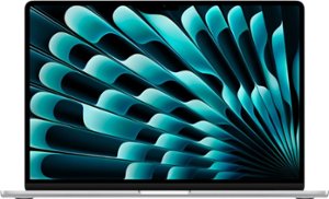 MacBook Air 15-inch Laptop - Apple M3 chip - 8GB Memory - 256GB SSD (Latest Model) - Silver - Front_Zoom
