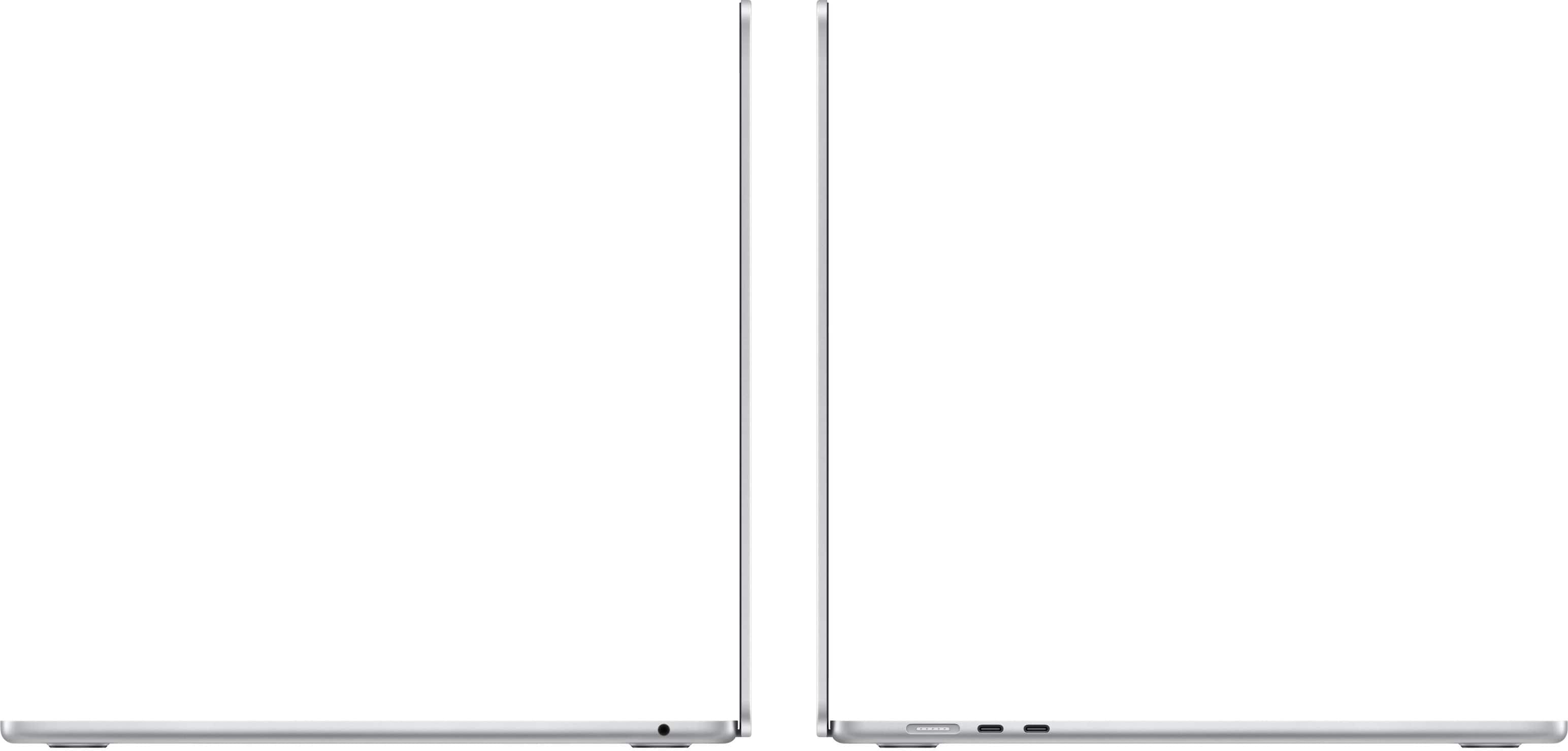 Left. Apple - MacBook Air 15-inch Laptop - M3 chip - 8GB Memory - 256GB SSD - Silver.