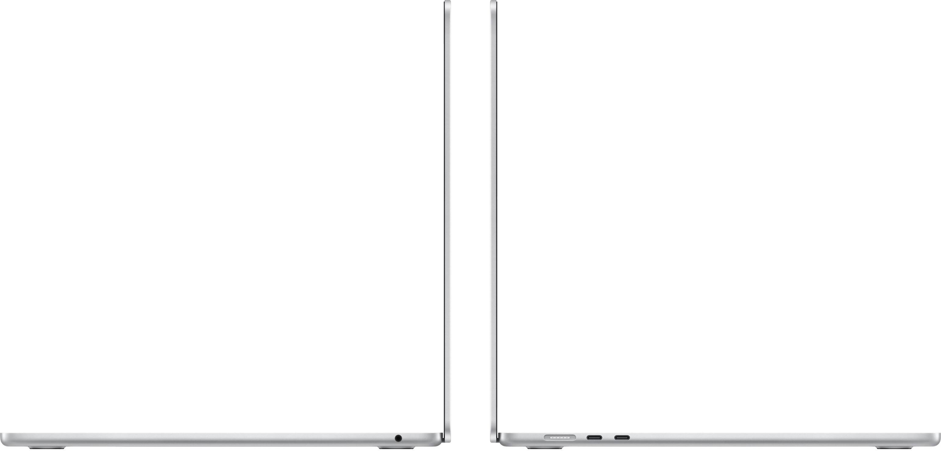 Left. Apple - MacBook Air 15-inch Laptop - M3 chip - 8GB Memory - 256GB SSD - Silver.