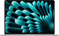 Apple - MacBook Air 15-inch Laptop - M3 chip Built for Apple Intelligence - 8GB Memory - 512GB SSD - Silver - Front_Zoom