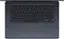 The image features a laptop computer with a black keyboard. The keyboard has a numeric pad and various keys, including letters and numbers. The laptop is open and ready for use.