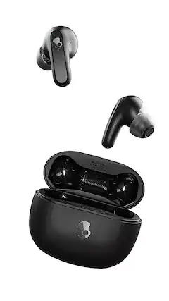 Front. Skullcandy - True Wireless Earbuds - Black.