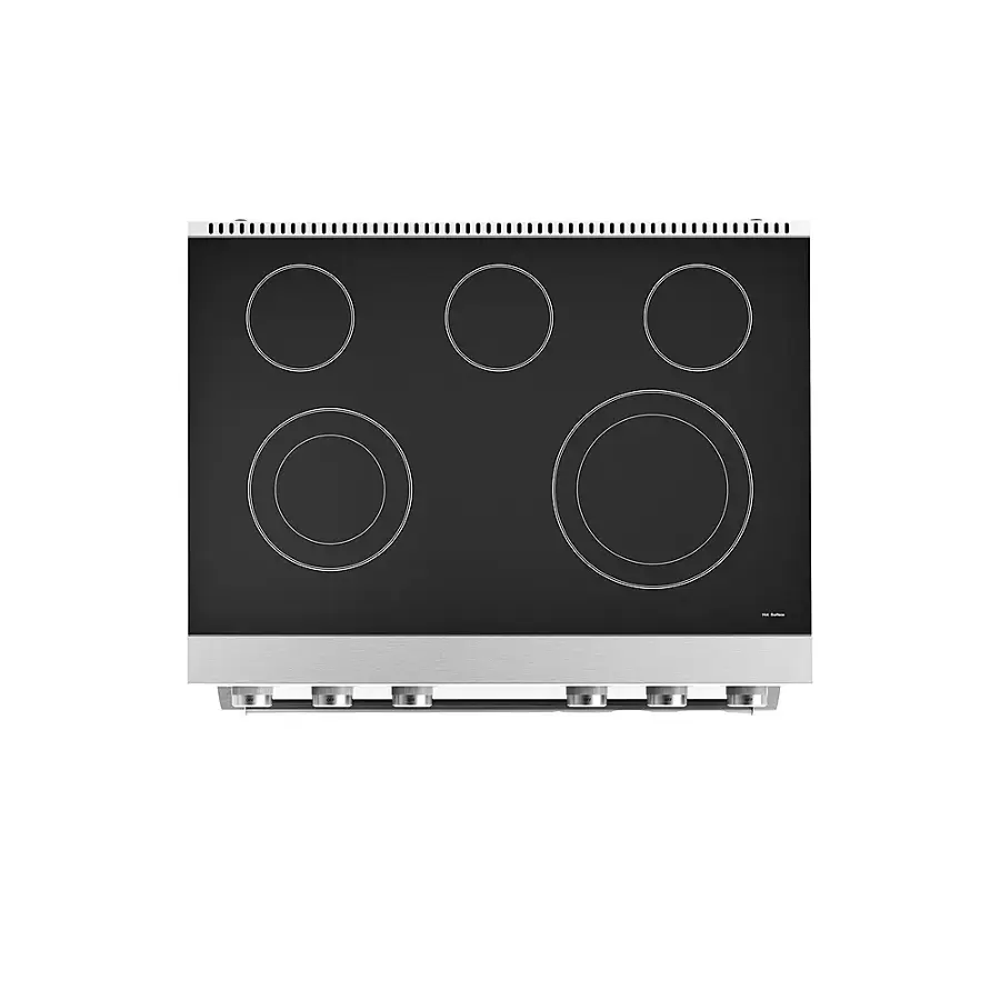 Alt View 2. Thor Kitchen - 6.0 Cu. Ft. Freestanding Electric Convection Range - Silver.
