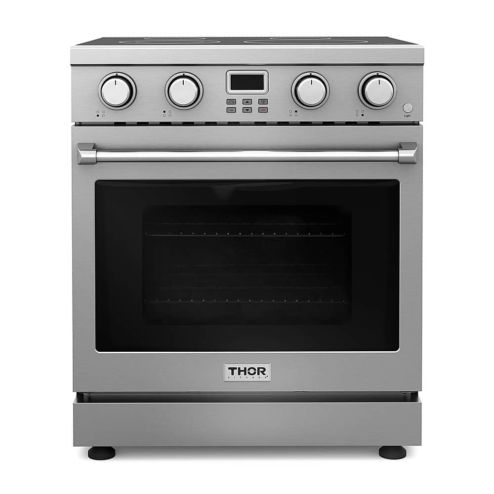 Thor Kitchen - 4.8 Cu. Ft. Freestanding Electric Convection Range - Silver - Front_Zoom
