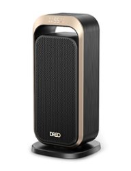 Dreo - 70° Oscillation Portable Heater With Remote - Black & Gold - Front_Zoom