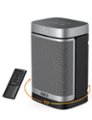 Front Zoom. Dreo - 70° Oscillation Portable Heater With Remote - Black & Silver.