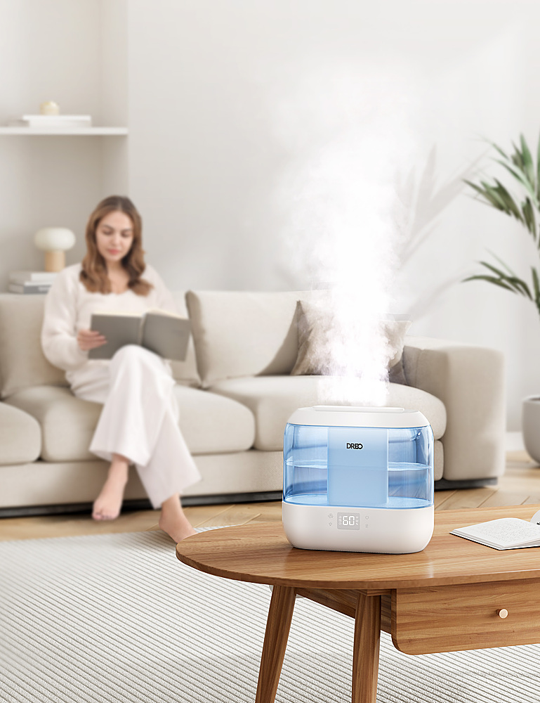 Left View: Dreo - Ultrasonic 1.06 Gal. Smart Cool Mist Humidifier - White
