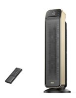 Dreo - Fast Quiet Heating Electric Tower Heater with Remote, 3 Modes, Overheating & Tip-Over Protection - Black & Gold - Front_Zoom