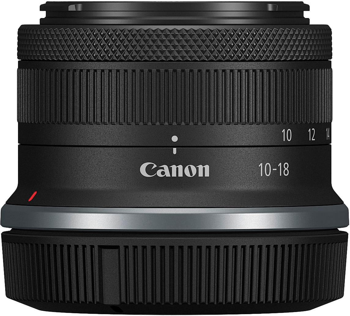 Angle. Canon - RF-S10-18mm F4.5-6.3 IS STM Ultra-Wide Angle Zoom Lens for EOS R-Series Cameras - Black.