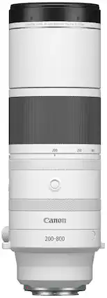 Front. Canon - RF200-800mm F6.3-9 IS USM Telephoto Zoom Lens for EOS R-Series Cameras - White.