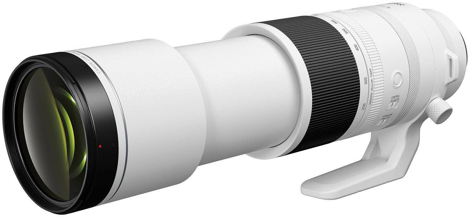 Alt View 1. Canon - RF200-800mm F6.3-9 IS USM Telephoto Zoom Lens for EOS R-Series Cameras - White.