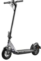 NIU - KQi Air Carbon Fiber Foldable Electric Kick Scooter w/ 31 mi Range & 20mph Max Speed - Black - Front_Zoom