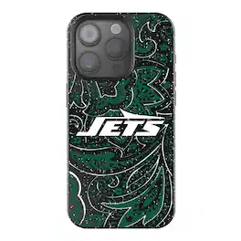 Keyscaper - NFL - New York Jets - Paisley Bling iPhone Case - 15 - Black
