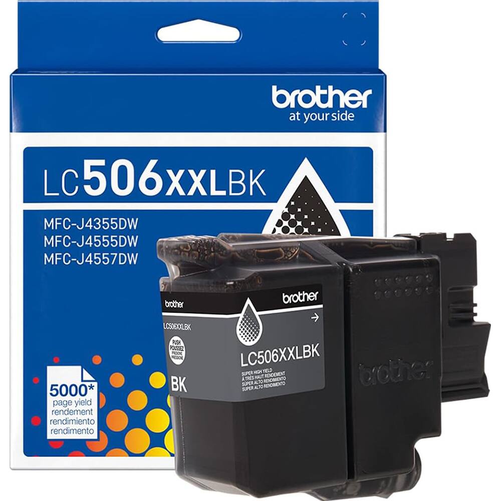 brother at your side LC 506XXLBK MFC-J4355DW MFC-J4555DW MFC-J4557DW brother brother 5000* page yield rendement rendimiento rendimento LCSDEXXLBK PUSH POUSSEZ REIOE BK LC506XXLBK SUPERNGN HGH YELP brother THES MAUT REMOCMENT A RENOMENTO SUPER AL 70 SUPER ALTO RENDMENTO