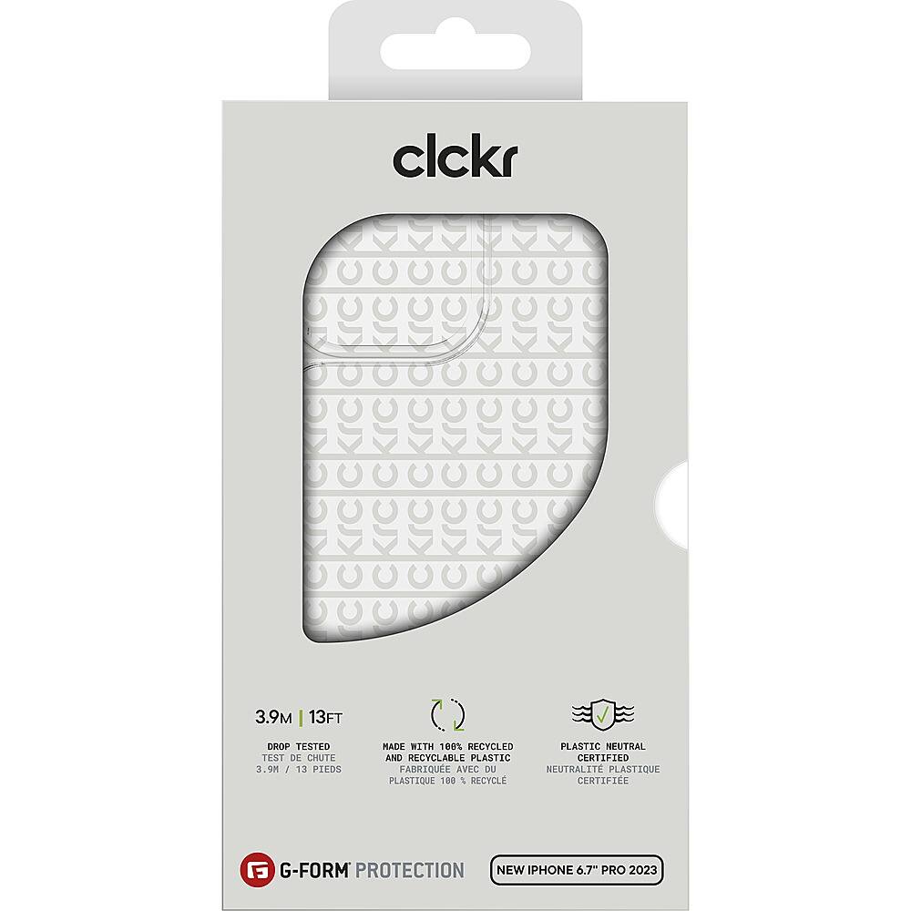 Alt View 12. CLCKR - G-Form Protection Diamond Non-MagSafe Case for Apple iPhone 15 Pro Max 6.7" - Clear.