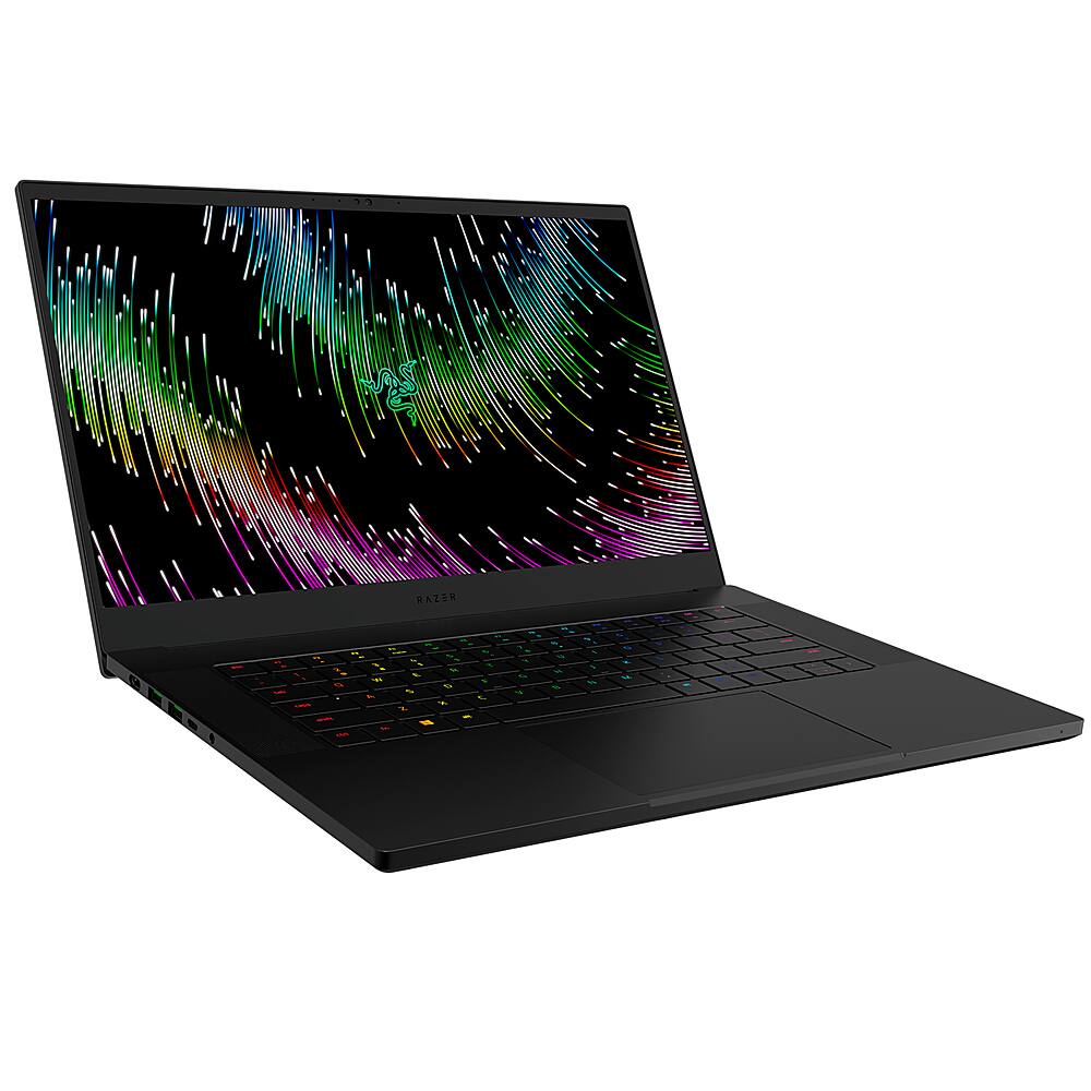Left. Razer - Blade 15 - 15.6" Gaming Laptop - QHD 240 Hz - Intel Core i7 - NVIDIA GeForce RTX 4070 Series - 32GB RAM - 2TB - SSD - Black.