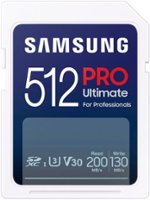 Samsung - PRO Ultimate Full Size 512GB SDXC Memory Card, Up to 200 MB/s, UHS I, C10, U3, V30, A2 (MB - Front_Zoom