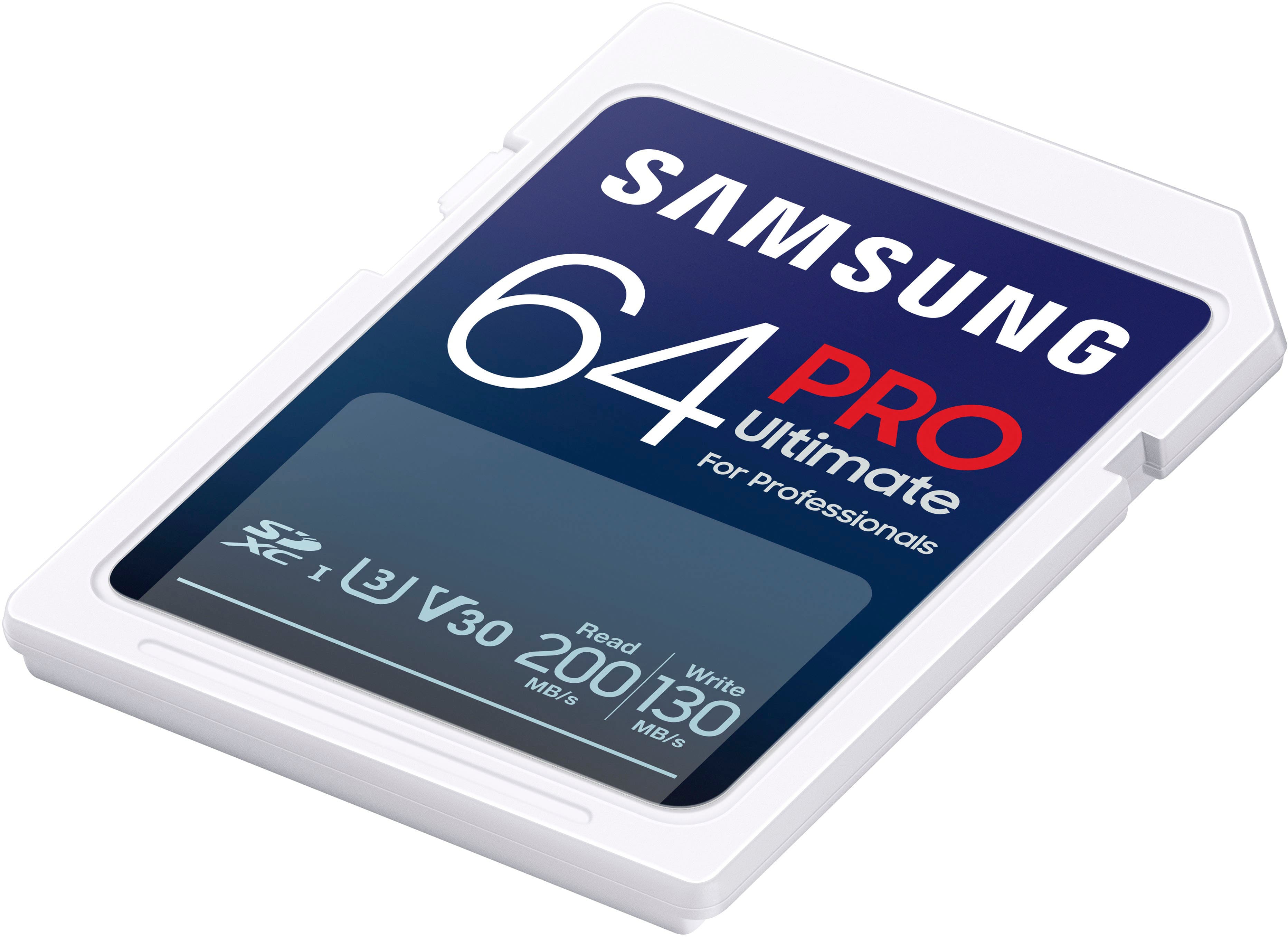 Alt View 13. Samsung - Pro Ultimate 64GB SDXC Memory Card - Blue.