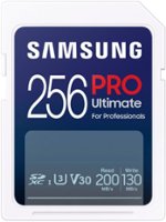 Samsung - PRO Ultimate Full Size 256GB SDXC Memory Card, Up to 200 MB/s, UHS I, C10, U3, V30, A2 (MB SY256S/AM) - Front_Zoom
