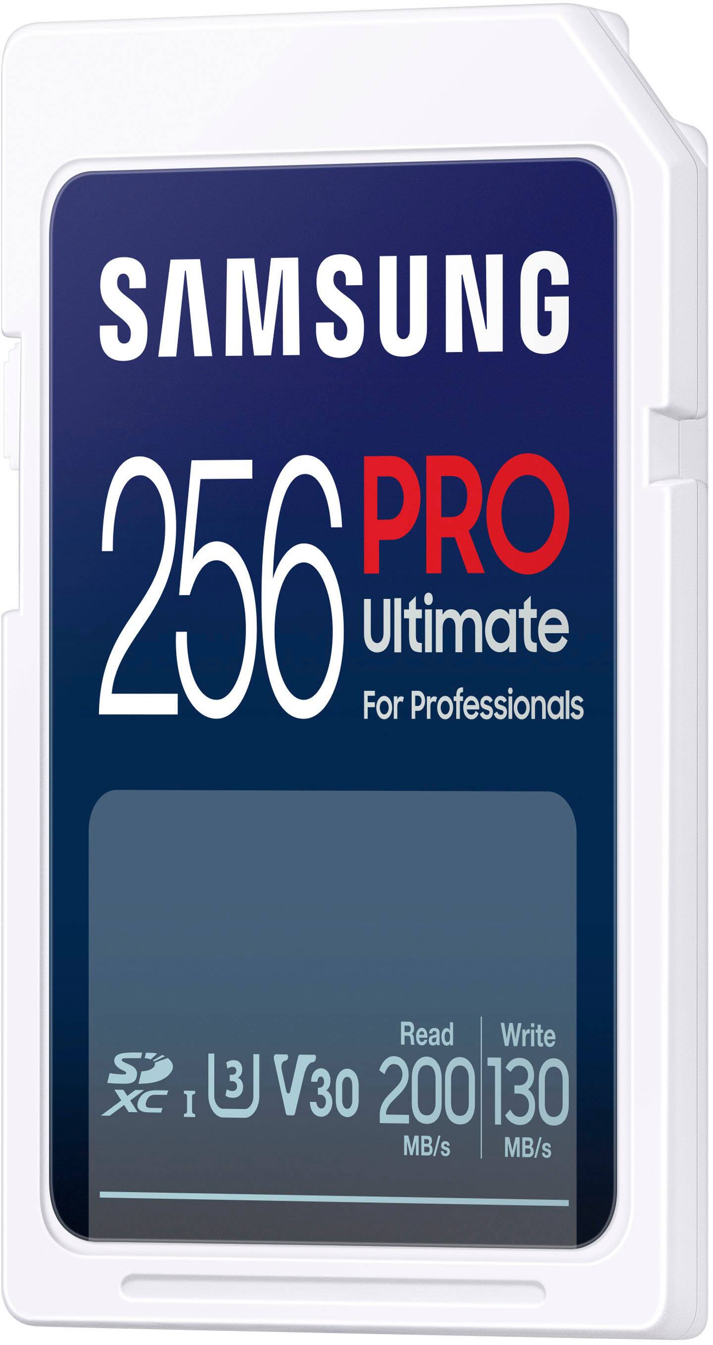 Alt View 12. Samsung - Pro Ultimate 256GB SDXC Memory Card - Blue.