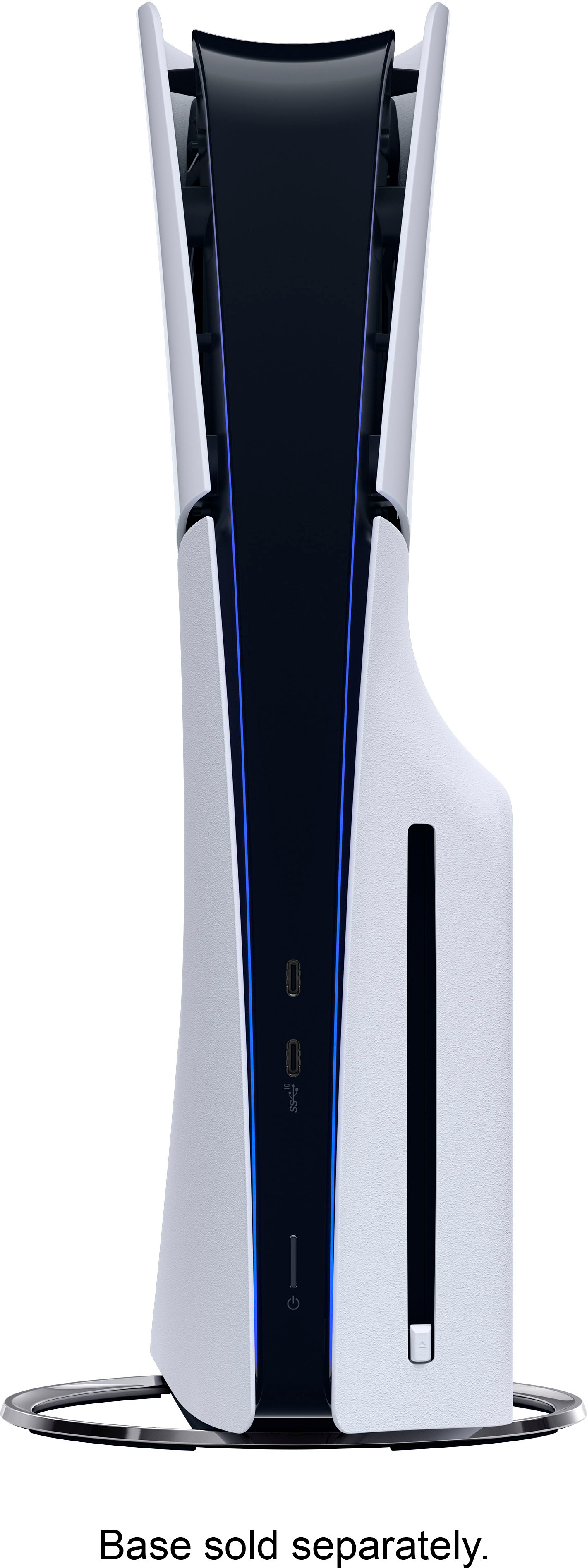 Left View: PowerA - Twin Charging Station for DualSense Wireless Controllers - PS5 White
