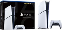 Front. Sony Interactive Entertainment - PlayStation 5 Slim Console Digital Edition - White.