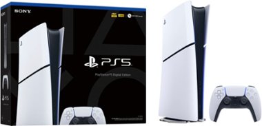 Sony - PlayStation 5 Slim Console Digital Edition - White - Front_Zoom