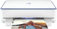 Front Zoom. HP - ENVY 6065e Wireless All-in-One Inkjet Printer - Refurbished - White.