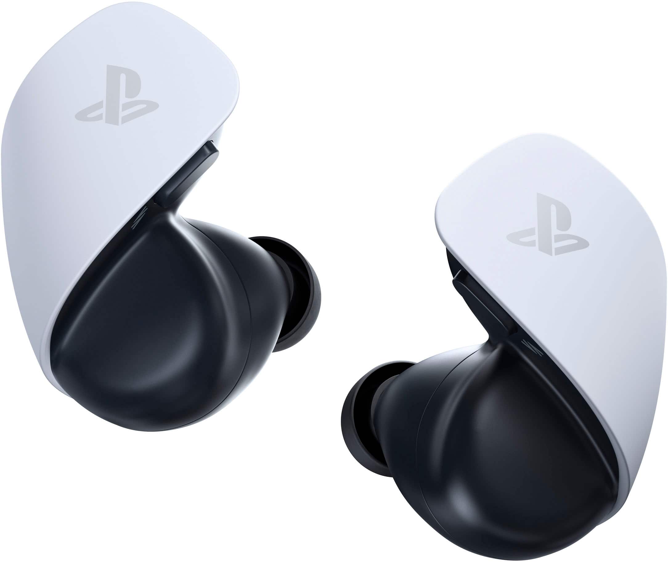 Front. Sony - PULSE Explore Wireless Gaming Earbuds - for PS5 - White.