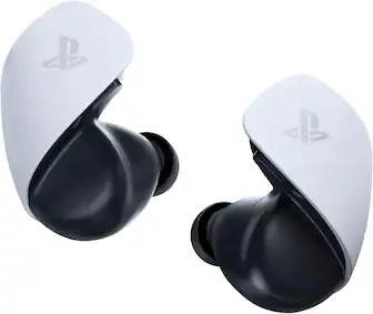 Front. Sony - PULSE Explore Wireless Gaming Earbuds - for PS5 - White.