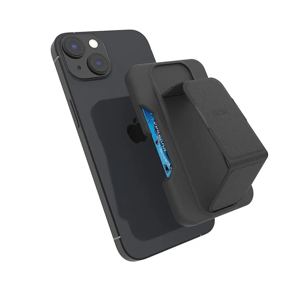 Alt View 18. CLCKR - MagSafe Wallet Stand & Grip - Black.